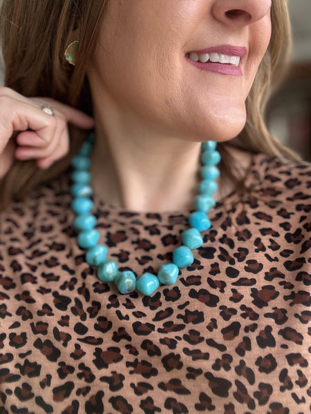 Turquoise Bead Necklace