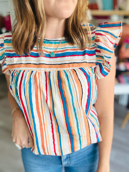 Serape Stripes Top