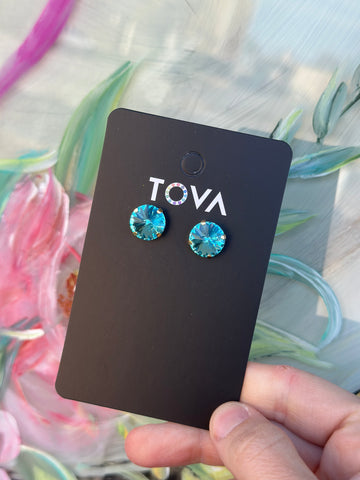 The Basics Studs in Aqua Bohemica