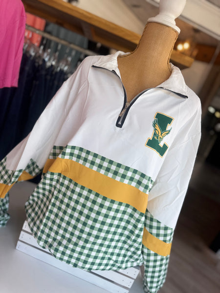 Lexington Eagles Gingham Pullover