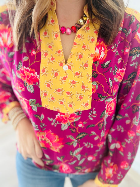 Rose Floral Blouse