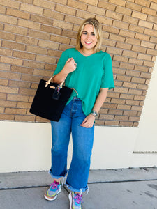 Raelyn in Kelly Green