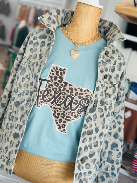 Leopard Texas Tee