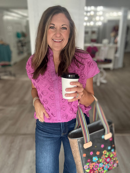 Lilac Lace Top