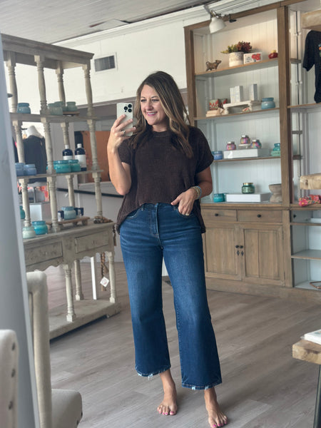 Chocolate Chenille Top