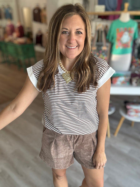 Mocha Knit Shorts