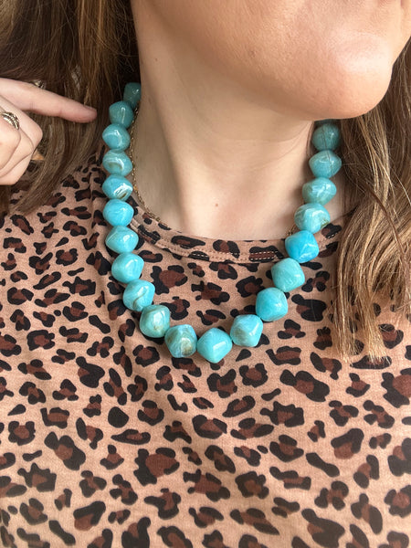 Turquoise Bead Necklace