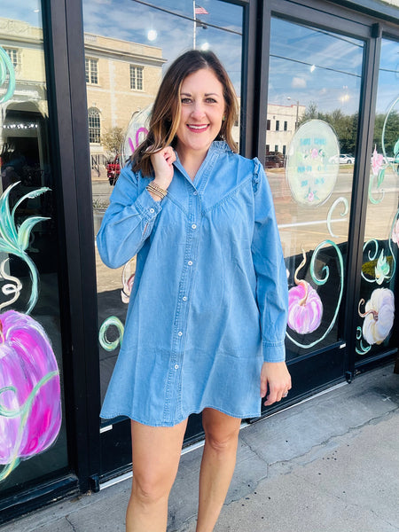Cue the Chambray Dress
