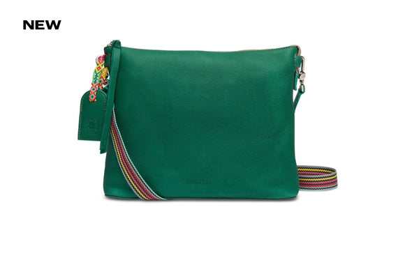Teal Downtown Crossbody