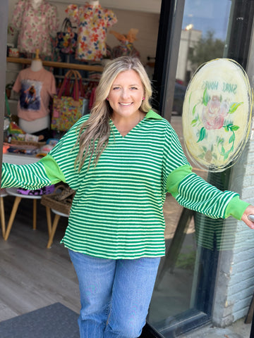 Green with Envy Top