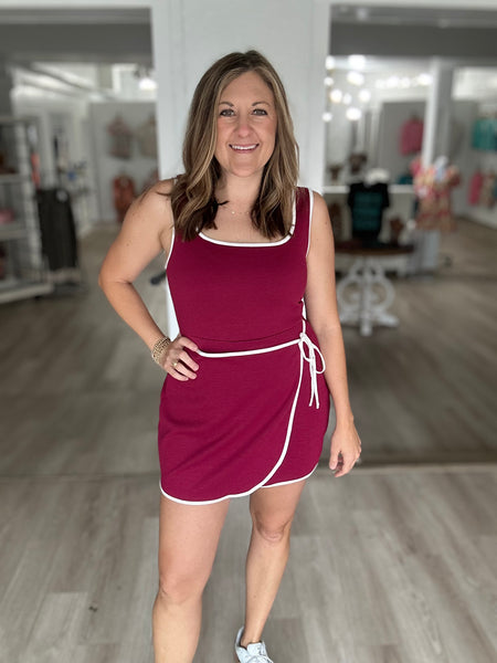 Active Dress Maroon