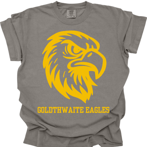 Fierce Mascot - Goldthwaite Eagles (Gold on Grey)