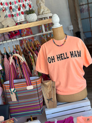 Oh Hell Naw in Neon Orange