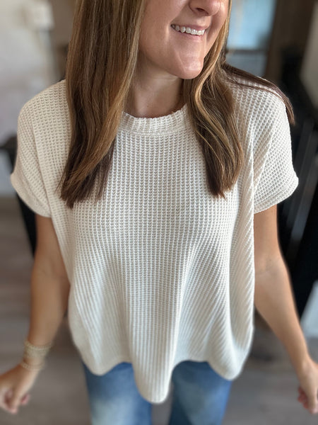 Beige Chenille Top