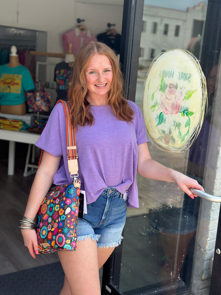 Lavender Cotton Tee