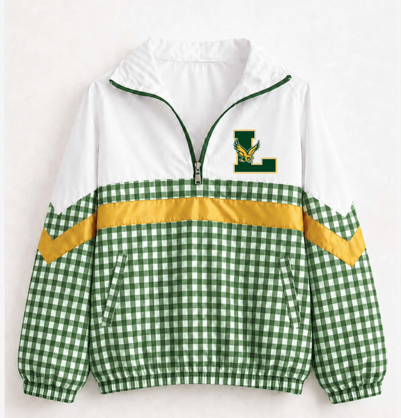 Lexington Eagles Gingham Pullover