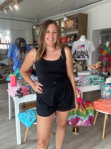 Peppy Black Romper