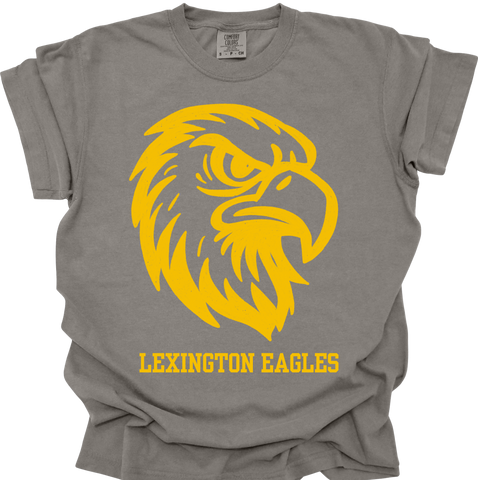 Fierce Mascot - Lexington Eagle (Gold on Grey)