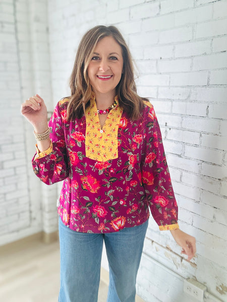 Rose Floral Blouse