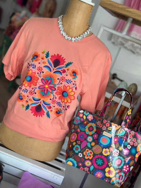 Fiesta Coral Tee