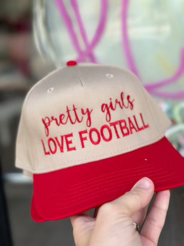 Pretty girls ❤️ football 🏈 cap