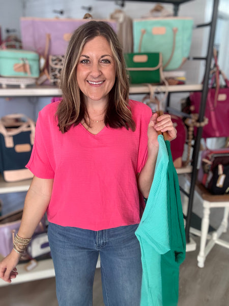 Abby Fuchsia Top