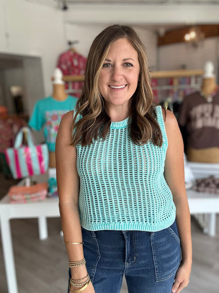 Mint Knit Tank