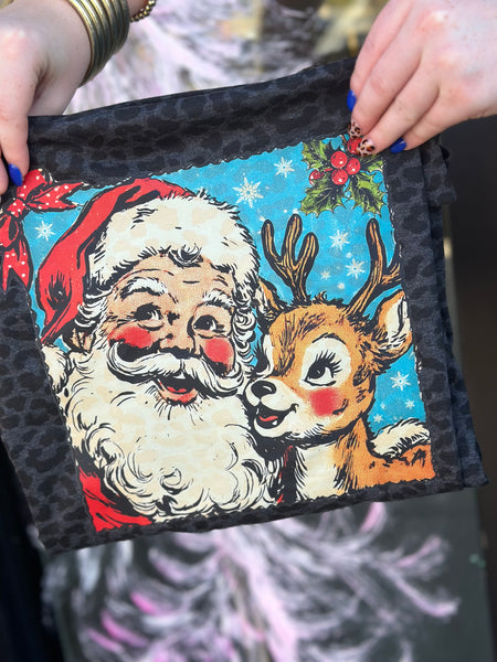 Merry Christmas Santa on Leopard