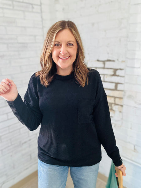 Ribbed Basic in Black