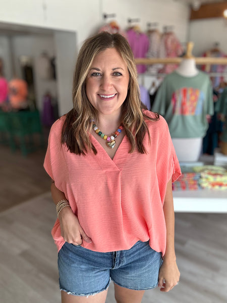 Coral V Top