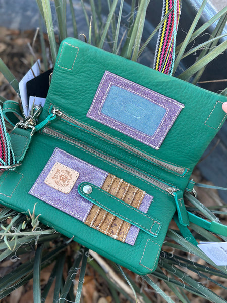 Teal Uptown Crossbody