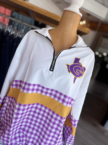 Granger Lions Gingham Pullover