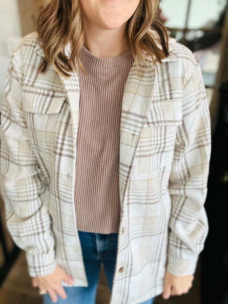 Khaki Plaid Jacket