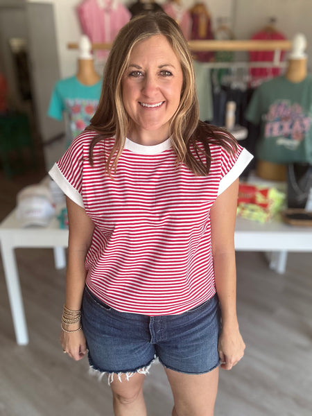 Stripe Top Ruby