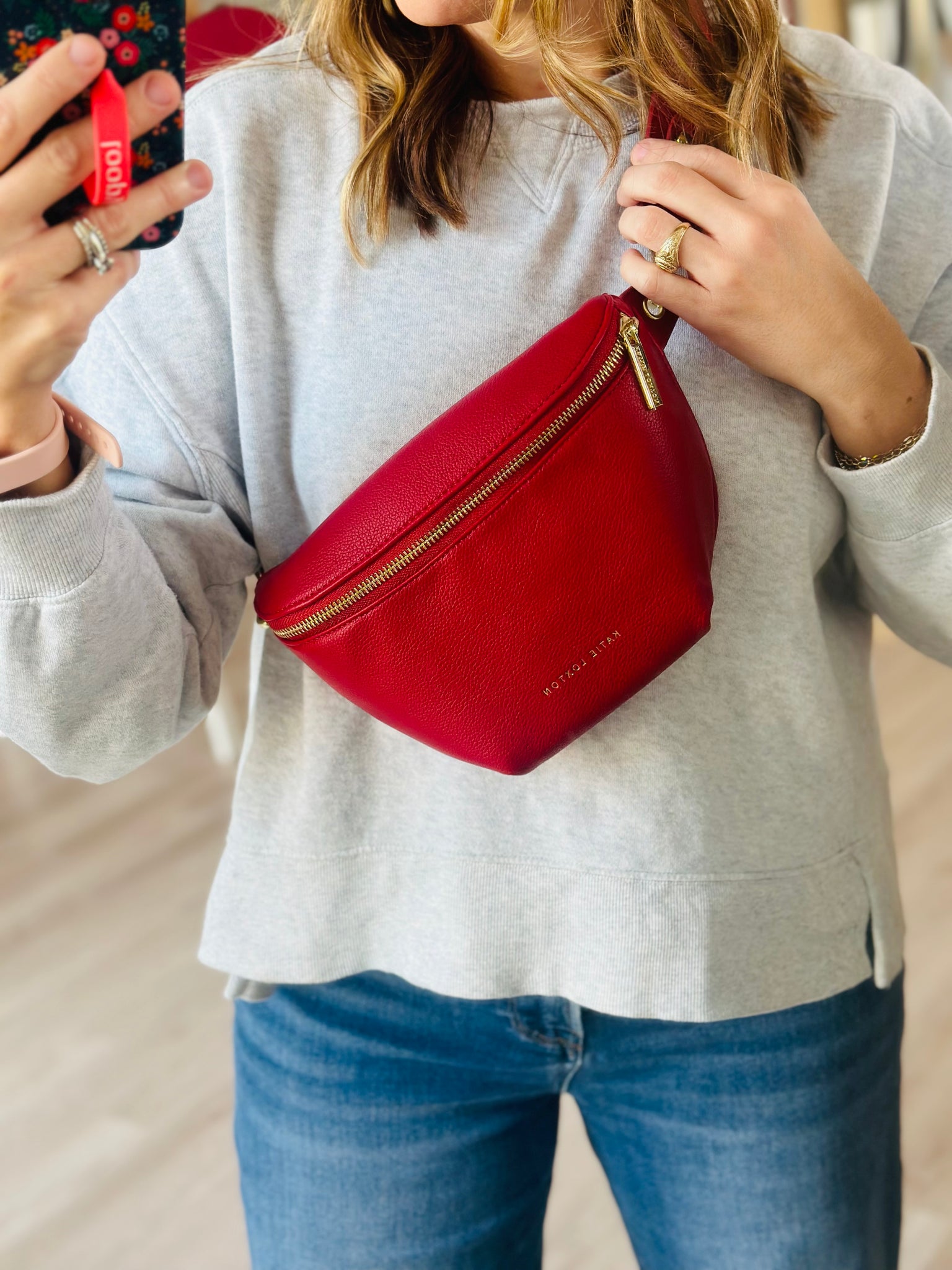 Maya Belt Bag in Red