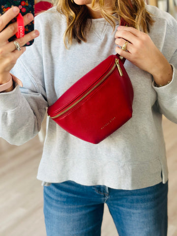 Maya Belt Bag in Red