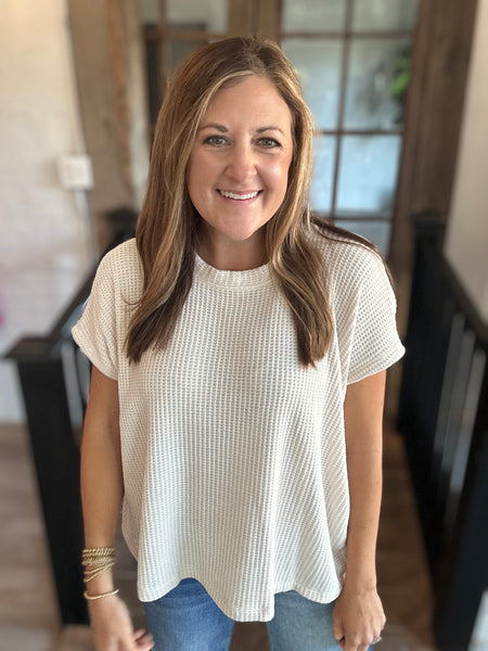 Beige Chenille Top