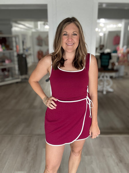 Active Dress Maroon