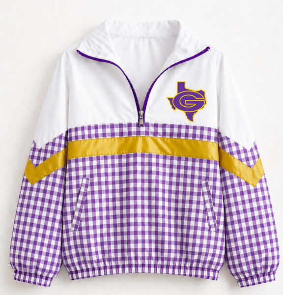 Granger Lions Gingham Pullover
