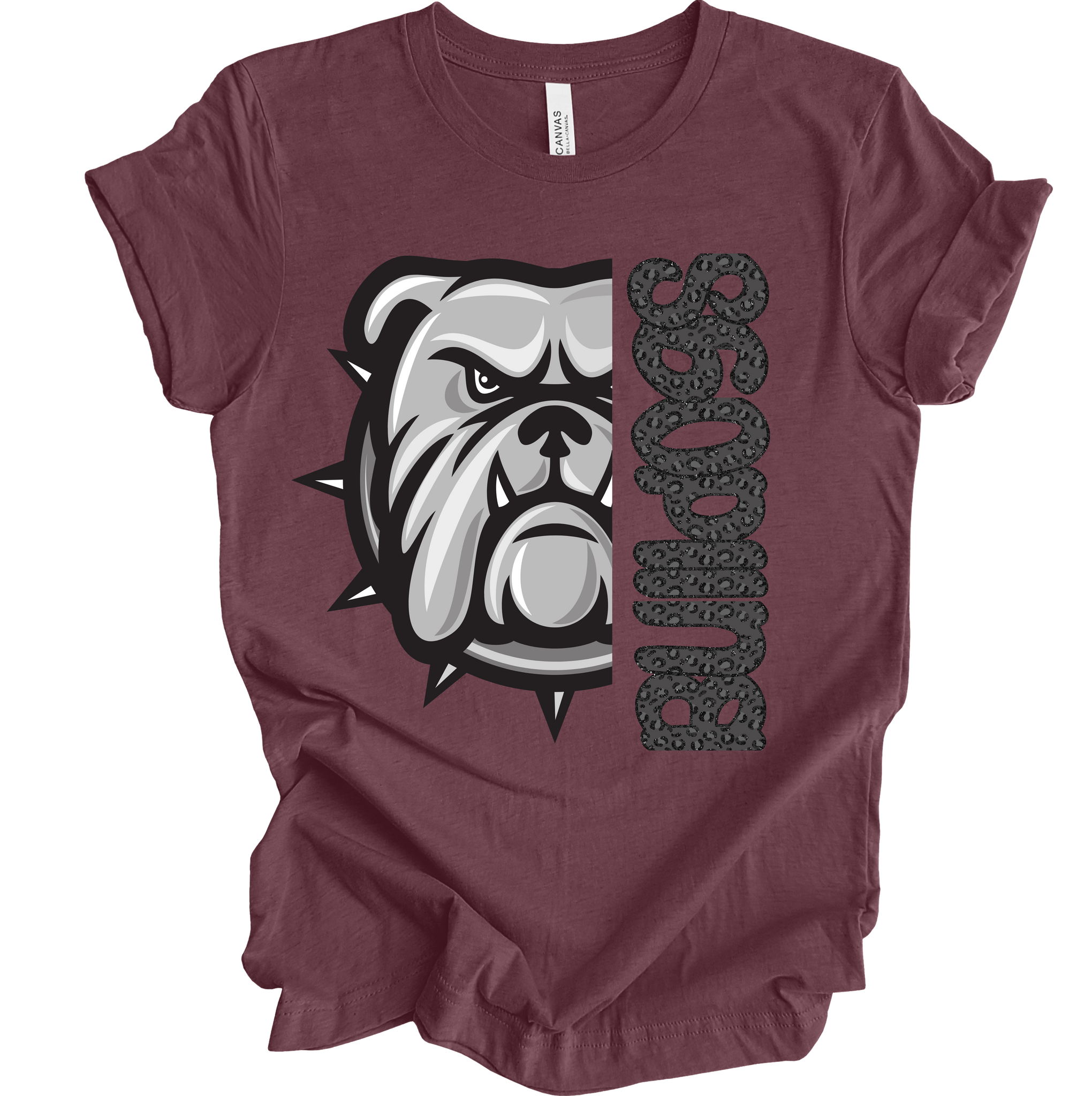 We are the Bulldogs on Maroon
