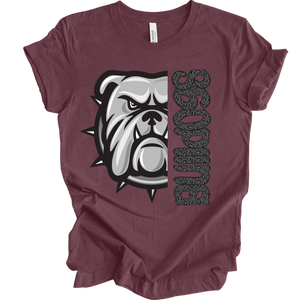 We are the Bulldogs on Maroon