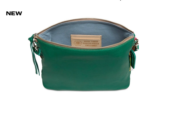 Teal Downtown Crossbody