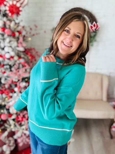 Sea Green Sweater