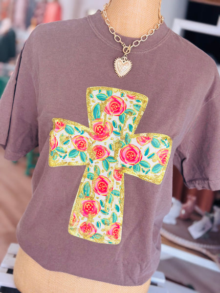 Rose Cross Tee