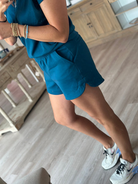 Teal Luxe Short
