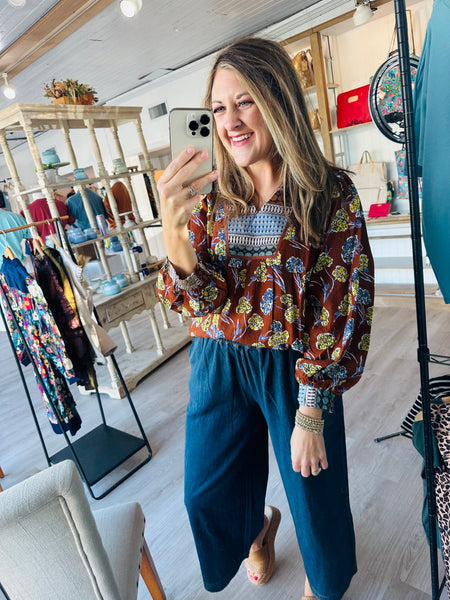 Fall Florals Top
