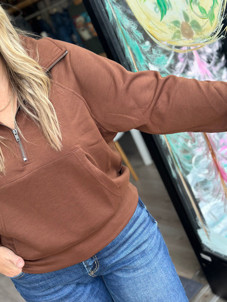 Brown Scuba Pullover