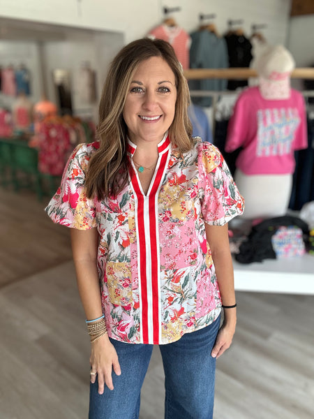 Rose Floral Top