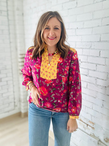 Rose Floral Blouse