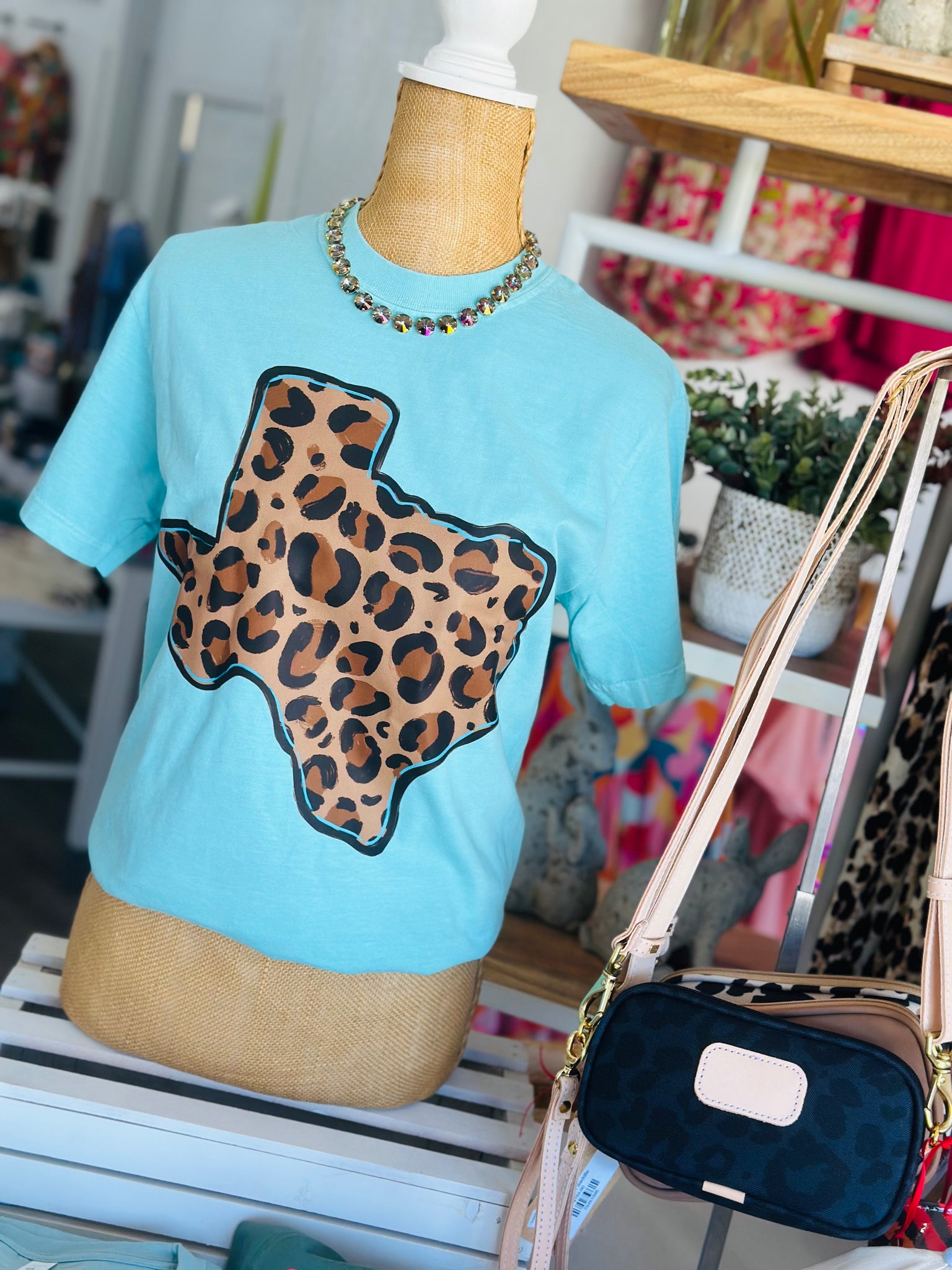 That Leopard Texas Tee in SS